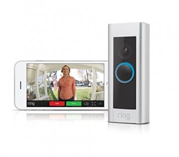 Ring Video Doorbell Pro - Video Türklingel Pro Set mit Türgong und Transformator, 1080p HD Video, Gegensprechfunktion, Bewegungsmelder, WLAN - 1